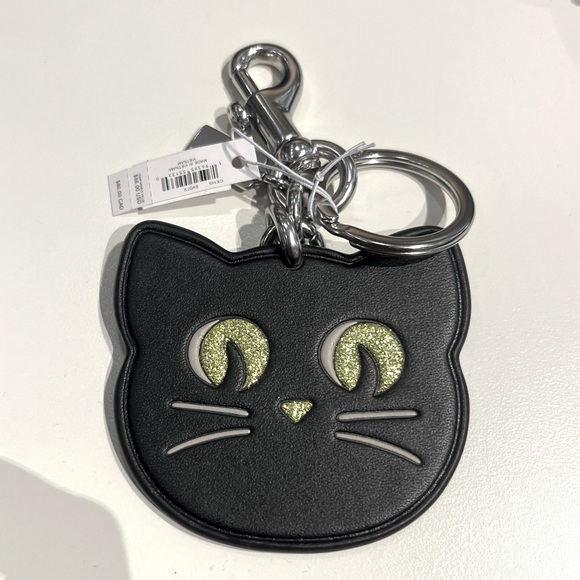 NWT Coach Outlet Halloween Cat Bag Charm - Picture 1 of 4